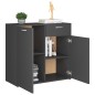 vidaXL Sideboard Grau 80x36x75 cm Holzwerkstoff vidaXL Sideboard Grau 80x36x75 cm Holzwerkstoff