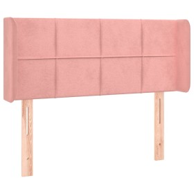 vidaXL Kopfteil mit Ohren Rosa 83x16x78/88 cm Samt