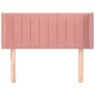 vidaXL Kopfteil mit Ohren Rosa 93x16x78/88 cm Samt vidaXL Kopfteil mit Ohren Rosa 93x16x78/88 cm Samt