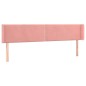vidaXL LED Kopfteil Rosa 163x16x78/88 cm Samt vidaXL LED Kopfteil Rosa 163x16x78/88 cm Samt