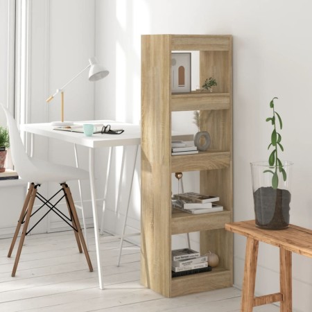 vidaXL Bücherregal/Raumteiler Sonoma-Eiche 40x30x135 cm