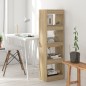 vidaXL Bücherregal/Raumteiler Sonoma-Eiche 40x30x135 cm vidaXL Bücherregal/Raumteiler Sonoma-Eiche 40x30x135 cm
