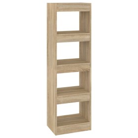 vidaXL Bücherregal/Raumteiler Sonoma-Eiche 40x30x135 cm