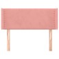 vidaXL Kopfteil mit Ohren Rosa 93x16x78/88 cm Samt vidaXL Kopfteil mit Ohren Rosa 93x16x78/88 cm Samt
