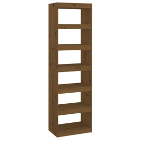 vidaXL Bücherschrank/Raumteiler Honigbraun 60x30x199,5 cm Kiefernholz