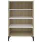 vidaXL Sideboard Weiß Sonoma-Eiche 57x35x90 cm Holzwerkstoff vidaXL Sideboard Weiß Sonoma-Eiche 57x35x90 cm Holzwerkstoff
