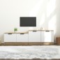 vidaXL TV-Schrank Weiß und Sonoma-Eiche 158,5x36x45 cm Holzwerkstoff vidaXL TV-Schrank Weiß und Sonoma-Eiche 158,5x36x45 cm Holzwerkstoff