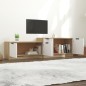 vidaXL TV-Schrank Weiß und Sonoma-Eiche 158,5x36x45 cm Holzwerkstoff vidaXL TV-Schrank Weiß und Sonoma-Eiche 158,5x36x45 cm Holzwerkstoff