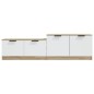 vidaXL TV-Schrank Weiß und Sonoma-Eiche 158,5x36x45 cm Holzwerkstoff vidaXL TV-Schrank Weiß und Sonoma-Eiche 158,5x36x45 cm Holzwerkstoff