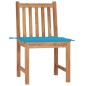 Gartenstühle 2 Stk. mit Kissen Massivholz Teak Gartenstühle 2 Stk. mit Kissen Massivholz Teak