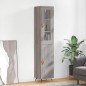 Highboard Grau Sonoma 34,5x34x180 cm Holzwerkstoff Highboard Grau Sonoma 34,5x34x180 cm Holzwerkstoff