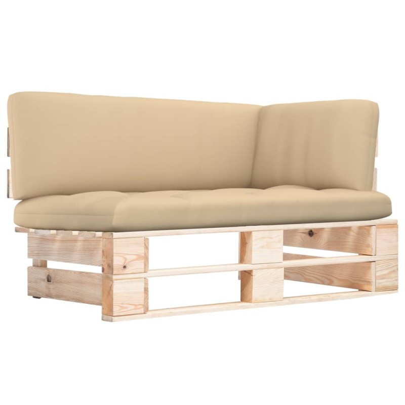 vidaXL Outdoor-Ecksofa Paletten Kiefernholz Imprägniert vidaXL Outdoor-Ecksofa Paletten Kiefernholz Imprägniert