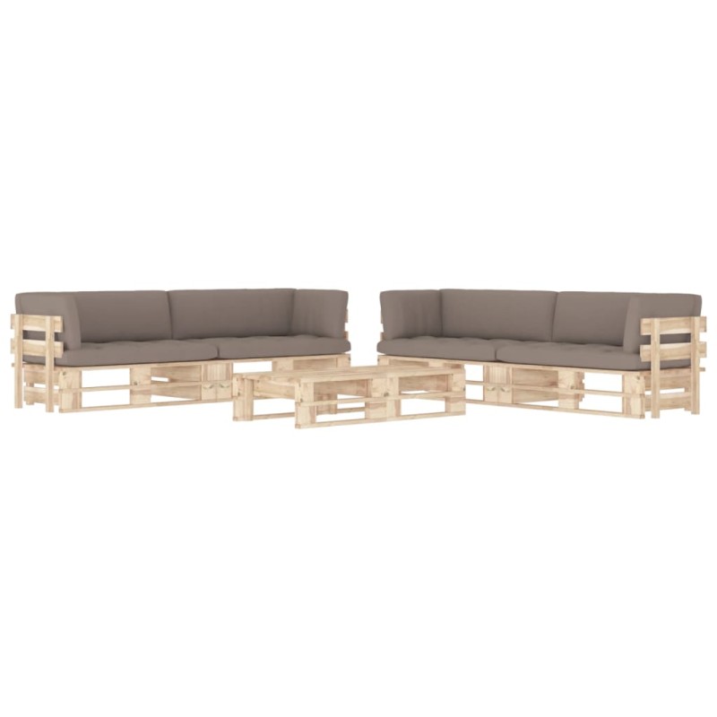 vidaXL 6-tlg. Paletten-Lounge-Set mit Kissen Imprägniertes Kiefernholz vidaXL 6-tlg. Paletten-Lounge-Set mit Kissen Imprägniertes Kiefernholz