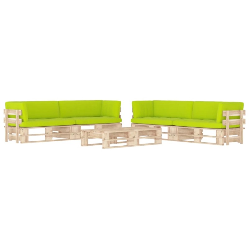 vidaXL 6-tlg. Paletten-Lounge-Set mit Kissen Imprägniertes Kiefernholz vidaXL 6-tlg. Paletten-Lounge-Set mit Kissen Imprägniertes Kiefernholz