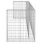 vidaXL Gabionenwand für Mülltonnen Verzinkter Stahl 325x100x110 cm vidaXL Gabionenwand für Mülltonnen Verzinkter Stahl 325x100x110 cm