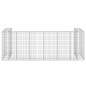 vidaXL Gabionenwand für Mülltonnen Verzinkter Stahl 325x100x110 cm vidaXL Gabionenwand für Mülltonnen Verzinkter Stahl 325x100x110 cm