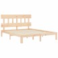 vidaXL Massivholzbett mit Kopfteil 160x200 cm vidaXL Massivholzbett mit Kopfteil 160x200 cm