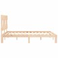 vidaXL Massivholzbett mit Kopfteil 160x200 cm vidaXL Massivholzbett mit Kopfteil 160x200 cm