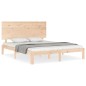 vidaXL Massivholzbett mit Kopfteil 160x200 cm vidaXL Massivholzbett mit Kopfteil 160x200 cm