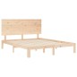 vidaXL Massivholzbett mit Kopfteil 160x200 cm vidaXL Massivholzbett mit Kopfteil 160x200 cm