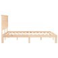vidaXL Massivholzbett mit Kopfteil 160x200 cm vidaXL Massivholzbett mit Kopfteil 160x200 cm