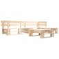 vidaXL 4-tlg. Paletten-Lounge-Set mit Kissen in Grau Holz vidaXL 4-tlg. Paletten-Lounge-Set mit Kissen in Grau Holz