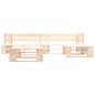 vidaXL 4-tlg. Paletten-Lounge-Set mit Kissen in Grau Holz vidaXL 4-tlg. Paletten-Lounge-Set mit Kissen in Grau Holz