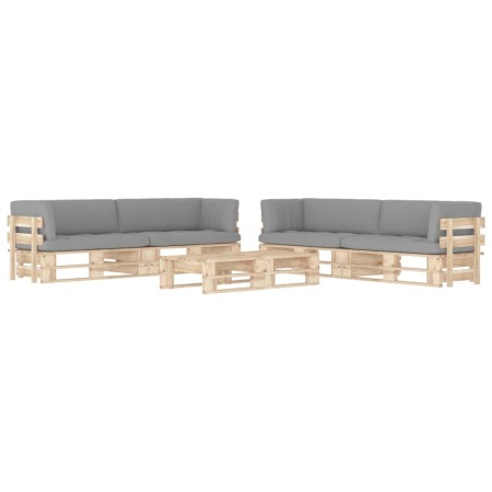 vidaXL 6-tlg. Paletten-Lounge-Set mit Kissen Imprägniertes Kiefernholz