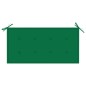 vidaXL Gartenbank mit Grüner Auflage 112 cm Massivholz Teak vidaXL Gartenbank mit Grüner Auflage 112 cm Massivholz Teak
