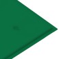 vidaXL Gartenbank mit Grüner Auflage 112 cm Massivholz Teak vidaXL Gartenbank mit Grüner Auflage 112 cm Massivholz Teak