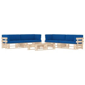 vidaXL 6-tlg. Paletten-Lounge-Set mit Kissen Imprägniertes Kiefernholz