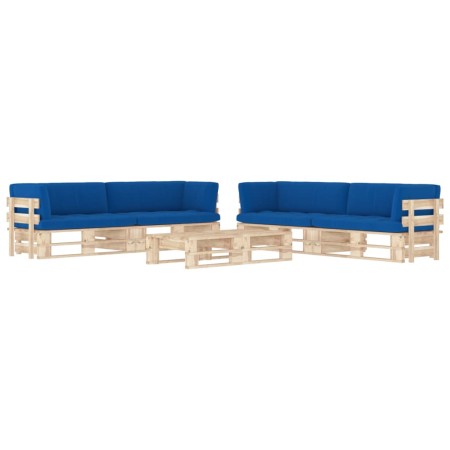 vidaXL 6-tlg. Paletten-Lounge-Set mit Kissen Imprägniertes Kiefernholz