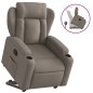vidaXL Relaxsessel mit Aufstehhilfe Taupe Stoff vidaXL Relaxsessel mit Aufstehhilfe Taupe Stoff