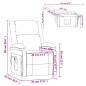 vidaXL Ohrensessel mit Massagefunktion Taupe Stoff vidaXL Ohrensessel mit Massagefunktion Taupe Stoff