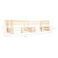 vidaXL Garten-Palettensofa 2-Sitzer Natur Holz vidaXL Garten-Palettensofa 2-Sitzer Natur Holz