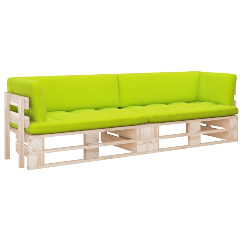 vidaXL 2-Sitzer-Palettensofa mit Kissen Imprägniertes Kiefernholz vidaXL 2-Sitzer-Palettensofa mit Kissen Imprägniertes Kiefernholz