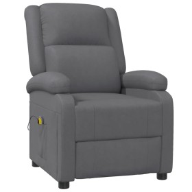 vidaXL Massagesessel Anthrazit Kunstleder