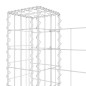 vidaXL Gabionenkorb U-Form mit 3 Säulen Eisen 260x20x100 cm vidaXL Gabionenkorb U-Form mit 3 Säulen Eisen 260x20x100 cm