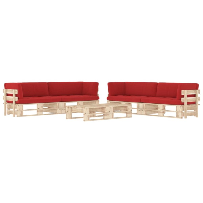 vidaXL 6-tlg. Paletten-Lounge-Set mit Kissen Imprägniertes Kiefernholz vidaXL 6-tlg. Paletten-Lounge-Set mit Kissen Imprägniertes Kiefernholz