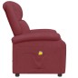 vidaXL Massagesessel Weinrot Kunstleder vidaXL Massagesessel Weinrot Kunstleder