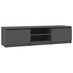 vidaXL TV-Schrank Grau 140x40x35,5 cm Holzwerkstoff