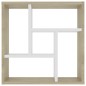 vidaXL Wandregal Weiß und Sonoma-Eiche 45,1x16x45,1 cm Holzwerkstoff vidaXL Wandregal Weiß und Sonoma-Eiche 45,1x16x45,1 cm Holzwerkstoff