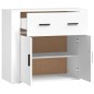vidaXL Sideboard Weiß 80x33x70 cm Holzwerkstoff vidaXL Sideboard Weiß 80x33x70 cm Holzwerkstoff