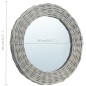 vidaXL Spiegel 80 cm Weide vidaXL Spiegel 80 cm Weide