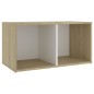 vidaXL 3-tlg. TV-Schrank-Set Weiß Sonoma-Eiche Holzwerkstoff vidaXL 3-tlg. TV-Schrank-Set Weiß Sonoma-Eiche Holzwerkstoff