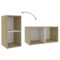 vidaXL 3-tlg. TV-Schrank-Set Weiß Sonoma-Eiche Holzwerkstoff vidaXL 3-tlg. TV-Schrank-Set Weiß Sonoma-Eiche Holzwerkstoff