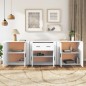 vidaXL Sideboards 3 Stk. Weiß Holzwerkstoff vidaXL Sideboards 3 Stk. Weiß Holzwerkstoff