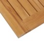 vidaXL Sonnenliege mit Auflage Teak Massivholz und Edelstahl vidaXL Sonnenliege mit Auflage Teak Massivholz und Edelstahl