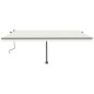 vidaXL Markise Manuell Einziehbar mit LED 500x350 cm Creme vidaXL Markise Manuell Einziehbar mit LED 500x350 cm Creme