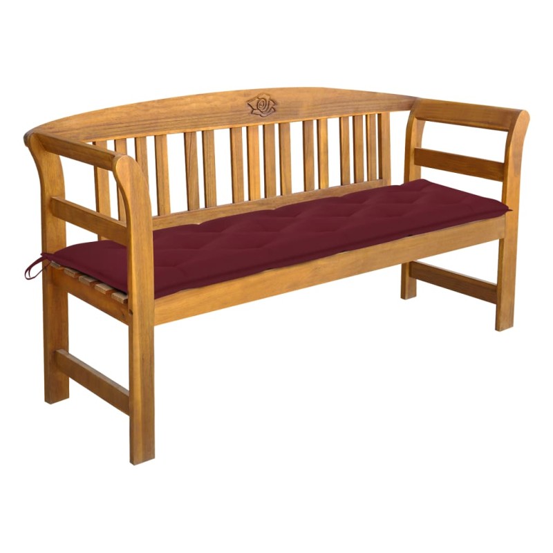 vidaXL Gartenbank mit Auflage 157 cm Massivholz Akazie vidaXL Gartenbank mit Auflage 157 cm Massivholz Akazie